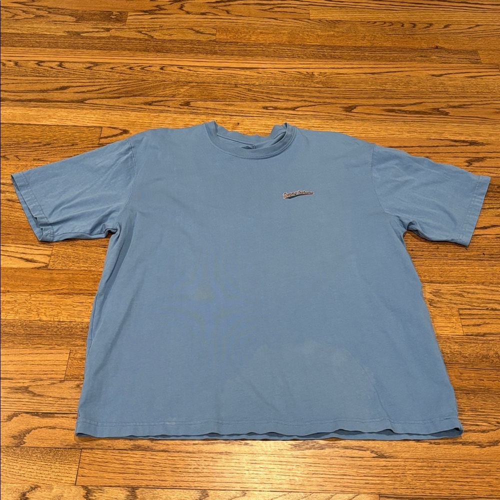 Tommy Bahama Sky Blue Short-Sleeve Tee with Chest Logo